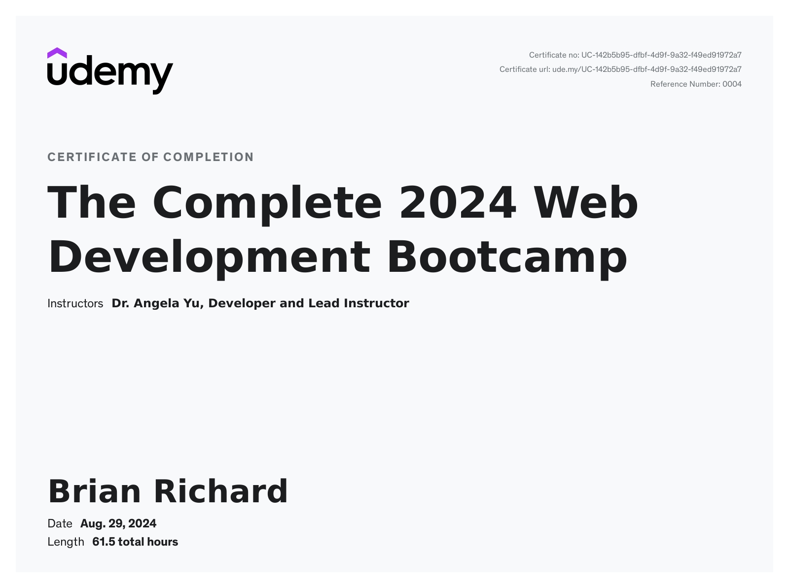 Brian Richard - Software Engineer & Full Stack Developer in Nairobi, Kenya
